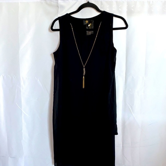 JM Collection Sheath Chiffon Dress - Picture 2 of 8